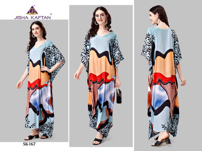 Jelite Silk Kaftan Vol 9 Daily Wear Silk Printed Kaftan Catalog
